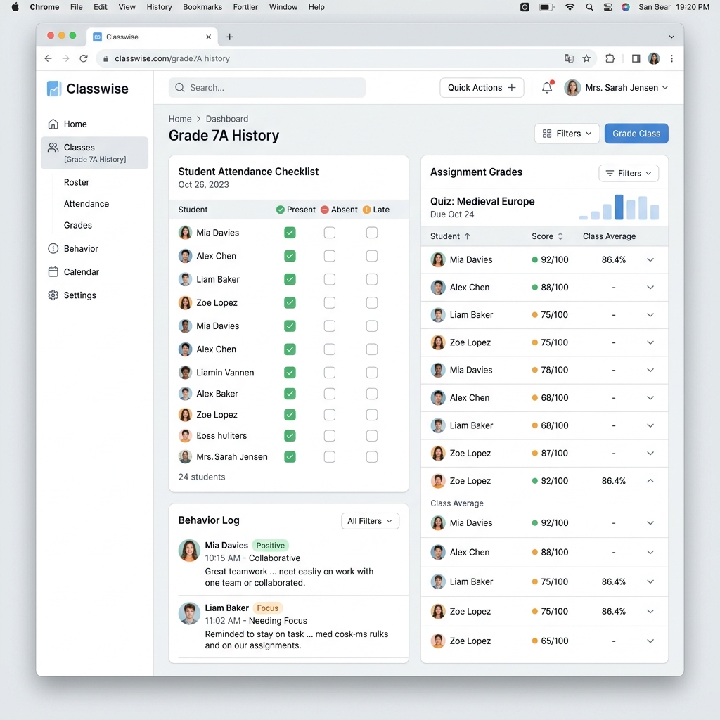 Skoolmux Teacher Gradebook Suite